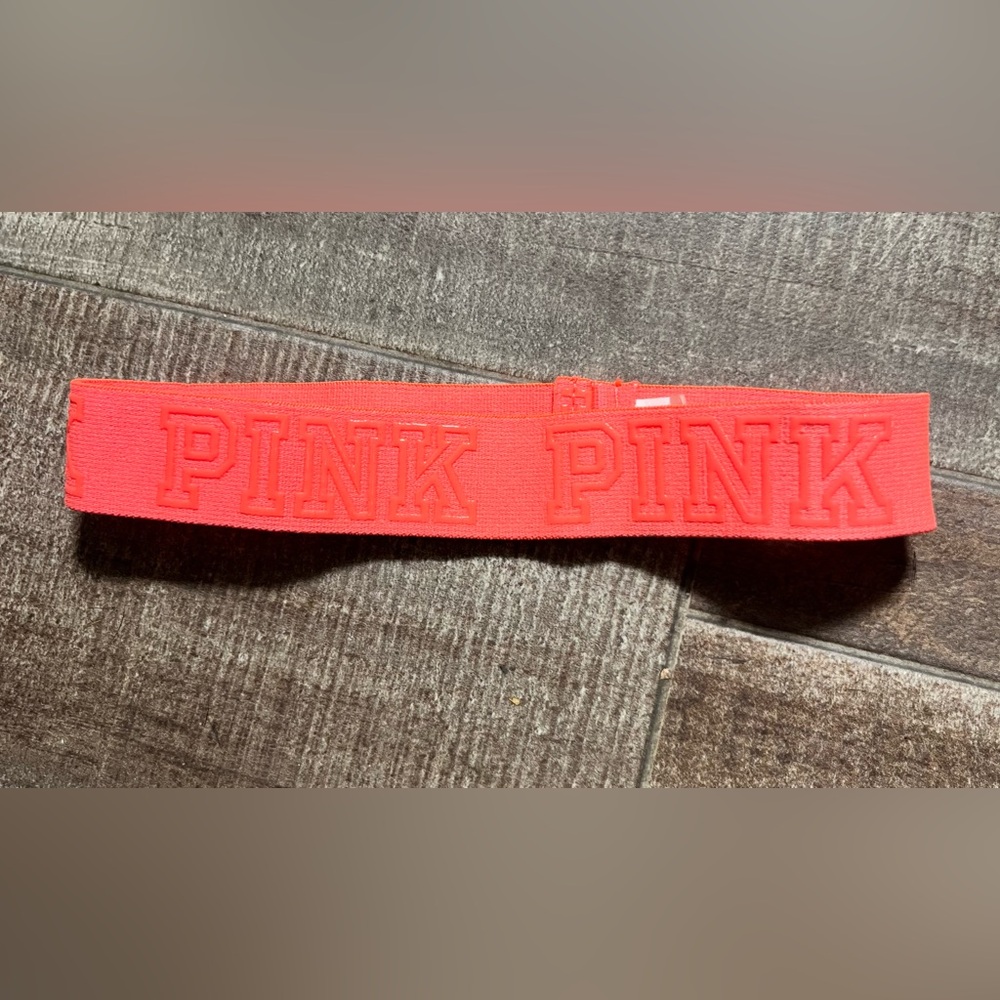 PINK Headband in Coral Orange